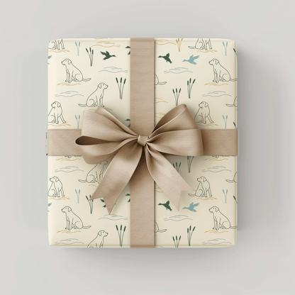 Retriever’s Rest – Classic Hunting Lab Wrapping Paper