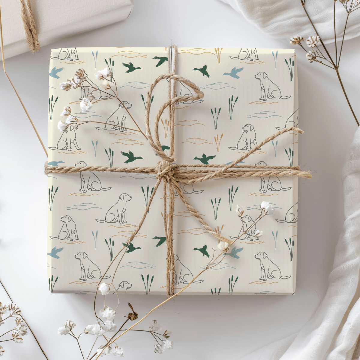 Retriever’s Rest – Classic Hunting Lab Wrapping Paper
