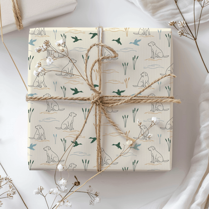 Retriever’s Rest – Classic Hunting Lab Wrapping Paper