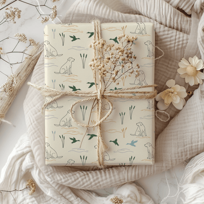 Retriever’s Rest – Classic Hunting Lab Wrapping Paper