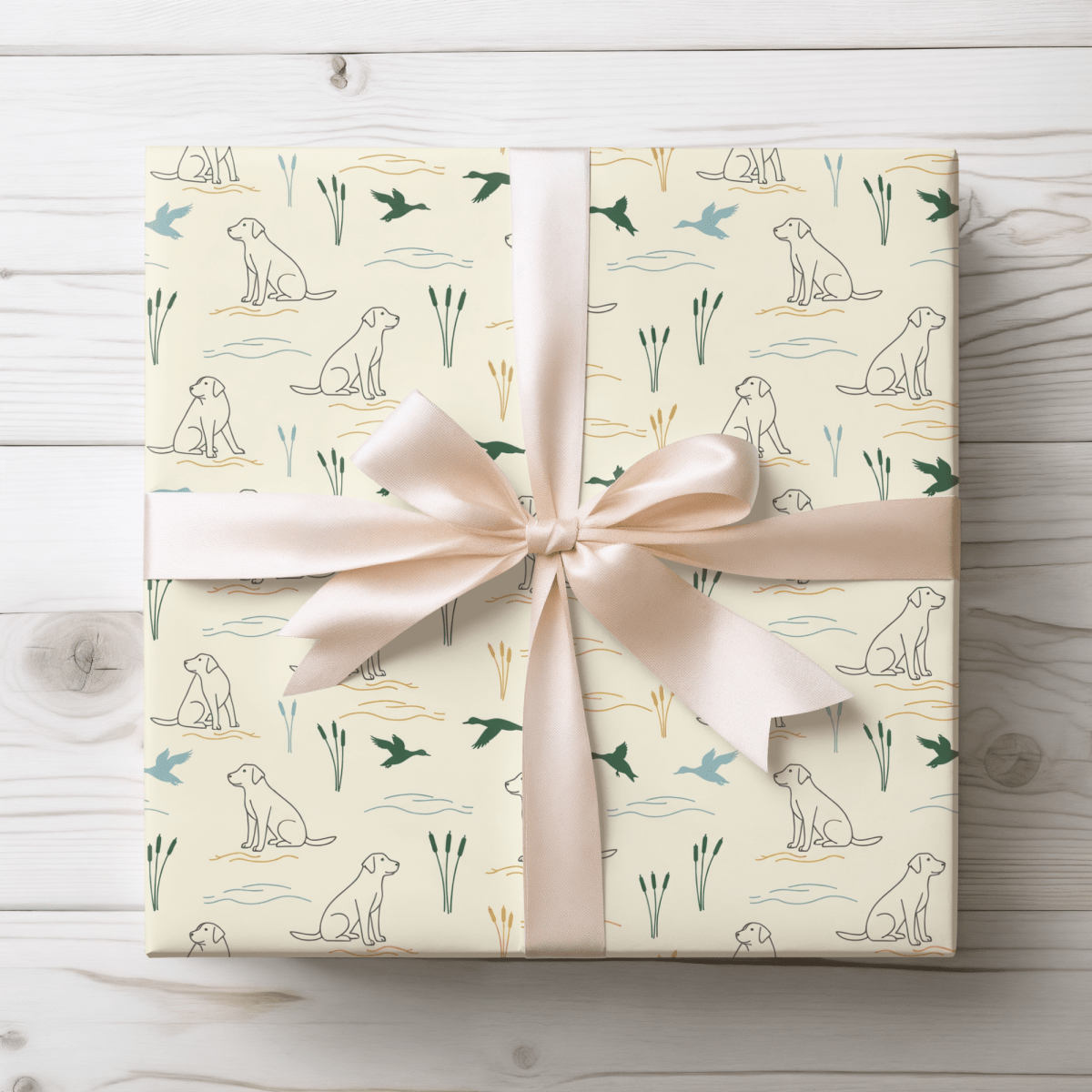 Retriever’s Rest – Classic Hunting Lab Wrapping Paper