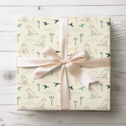Retriever’s Rest – Classic Hunting Lab Wrapping Paper