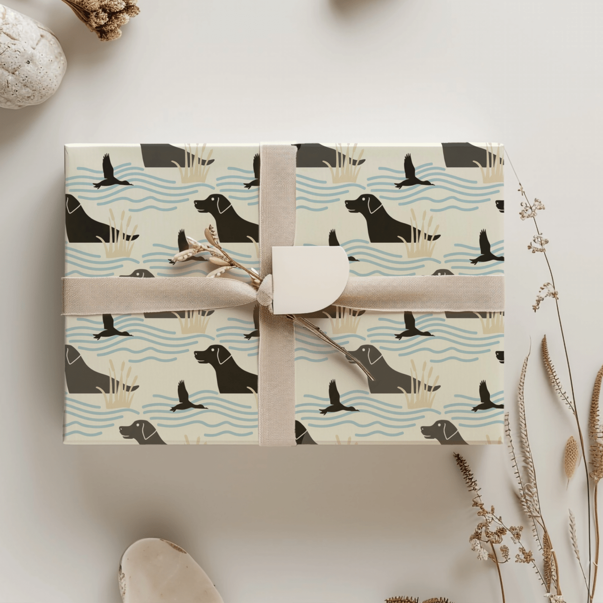 Waterfowl Watch – Black Lab Wrapping Paper