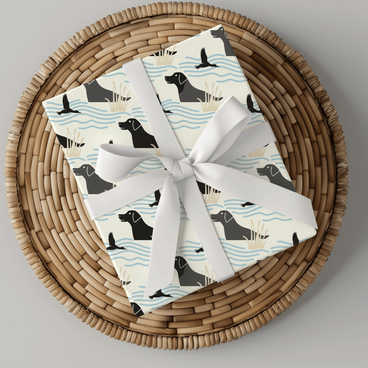 Waterfowl Watch – Black Lab Wrapping Paper