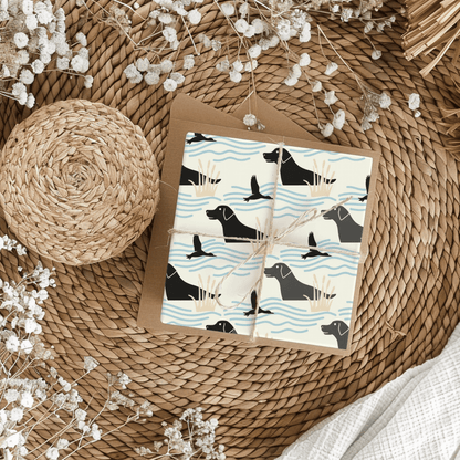 Waterfowl Watch – Black Lab Wrapping Paper