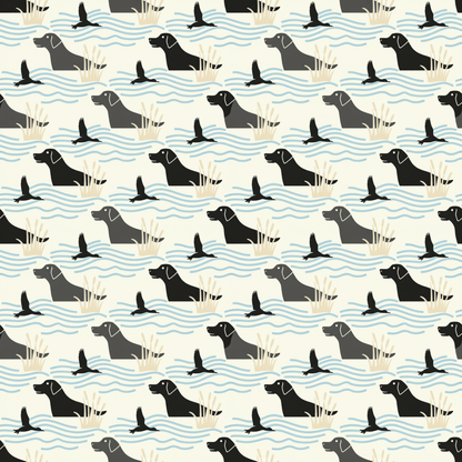Waterfowl Watch – Black Lab Wrapping Paper