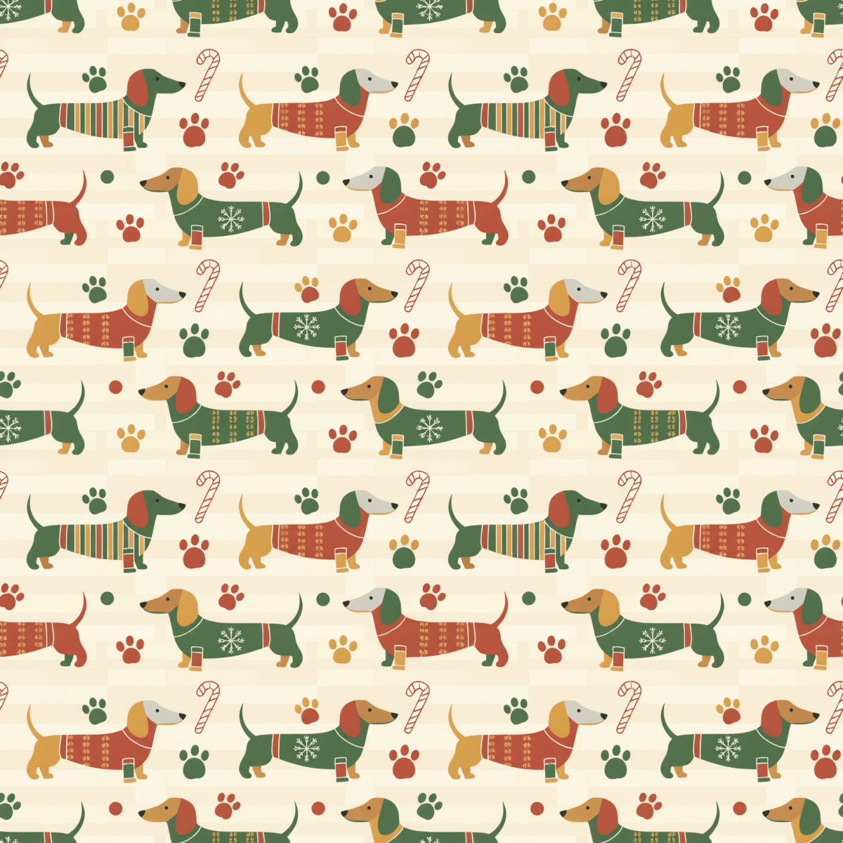 Merry Stretchmas – Dachshund Christmas Paper