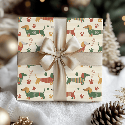 Merry Stretchmas – Dachshund Christmas Paper
