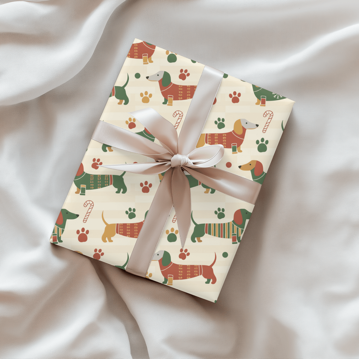 Merry Stretchmas – Dachshund Christmas Paper