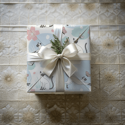 Purrfectly Poised – Siamese Cat Wrapping Paper