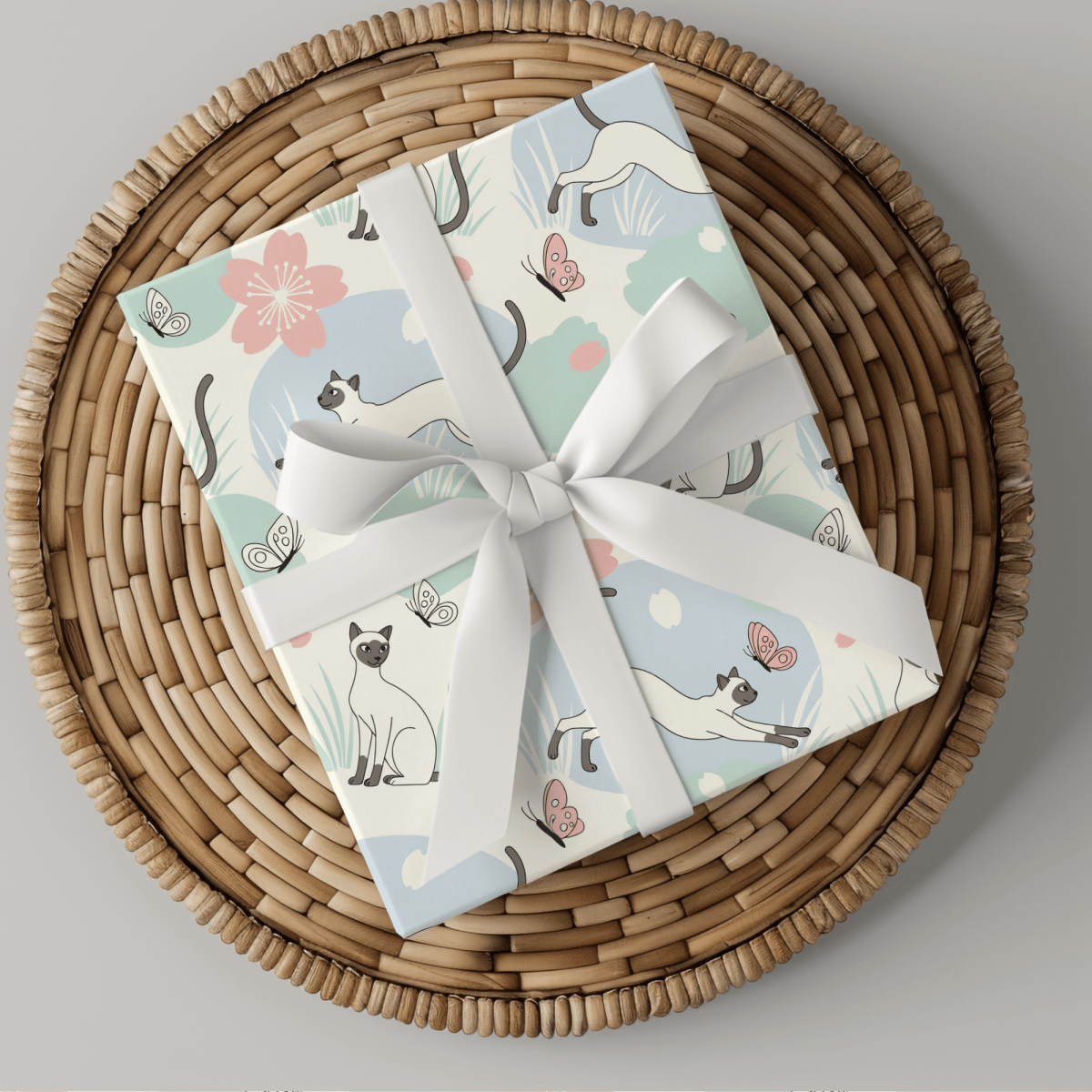 Purrfectly Poised – Siamese Cat Wrapping Paper