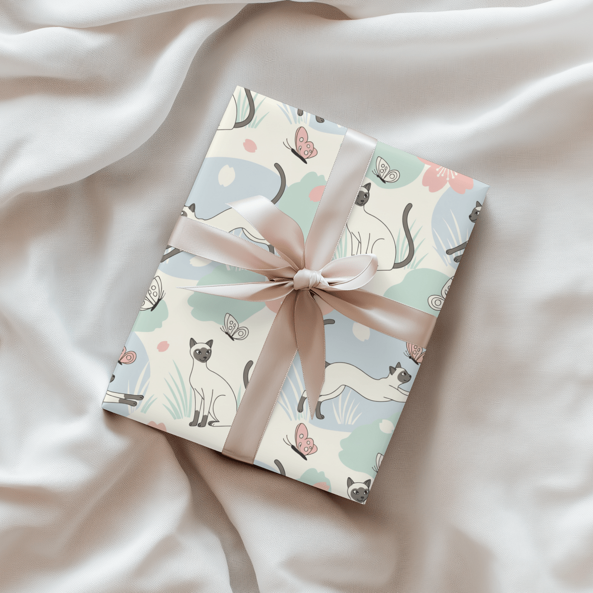 Purrfectly Poised – Siamese Cat Wrapping Paper