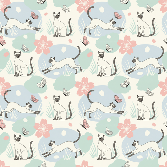 Purrfectly Poised – Siamese Cat Wrapping Paper