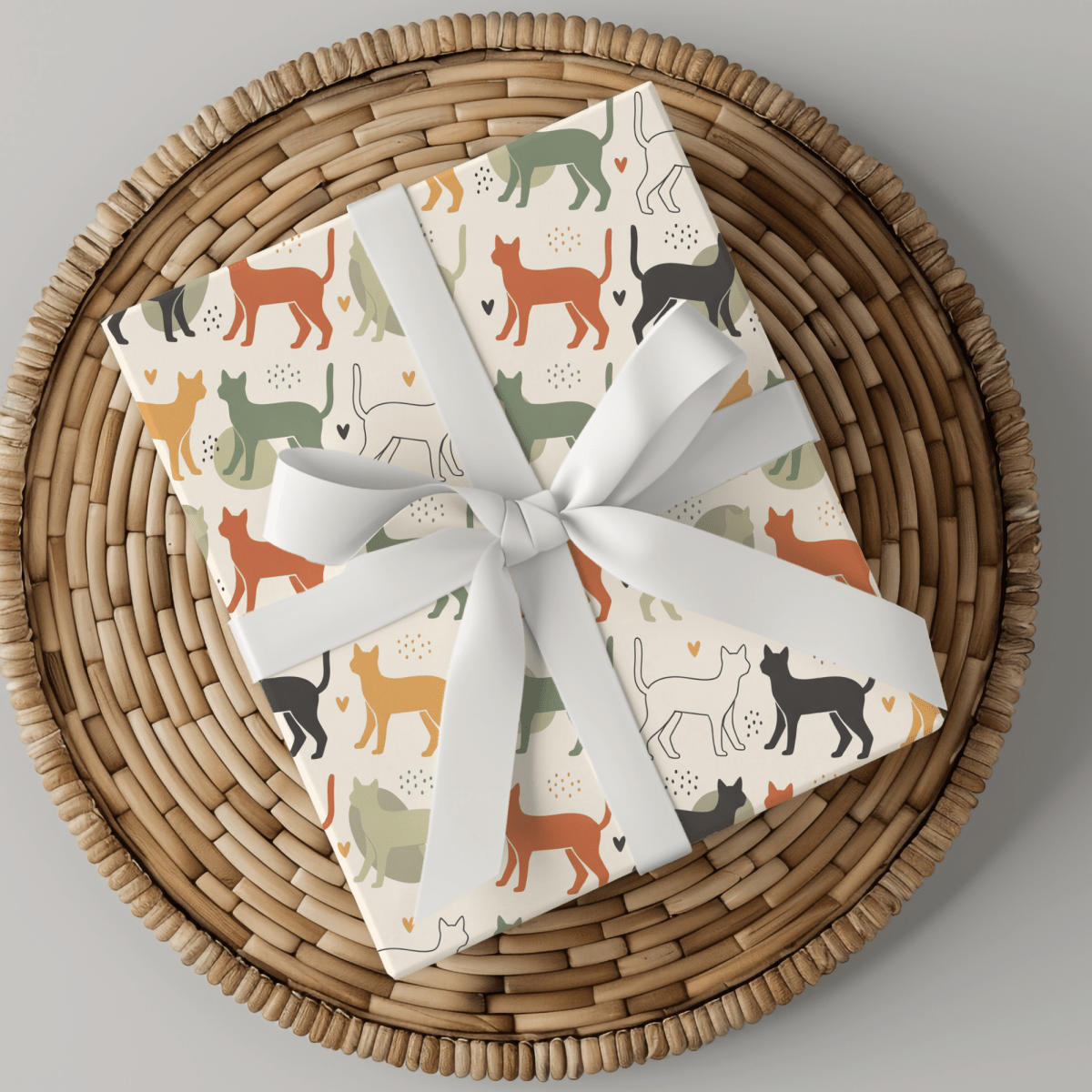 Cool Cats Club – Retro Cat Wrapping Paper