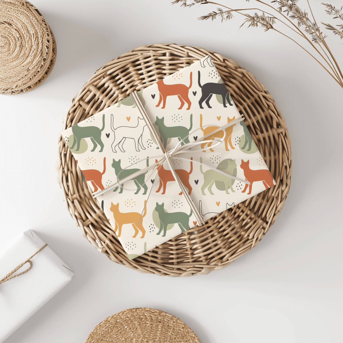 Cool Cats Club – Retro Cat Wrapping Paper