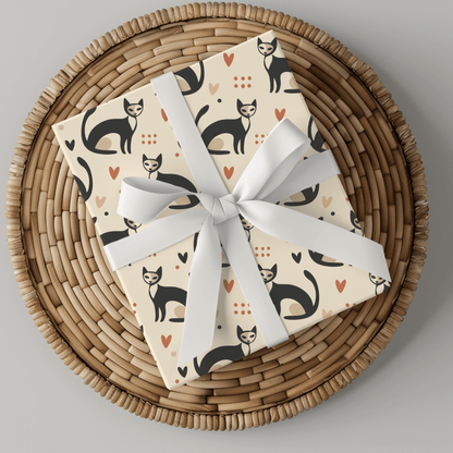 Feline Fine – Retro Cat Wrapping Paper