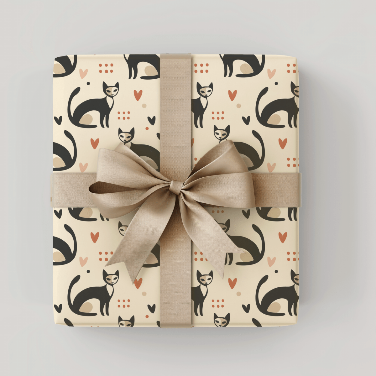 Feline Fine – Retro Cat Wrapping Paper