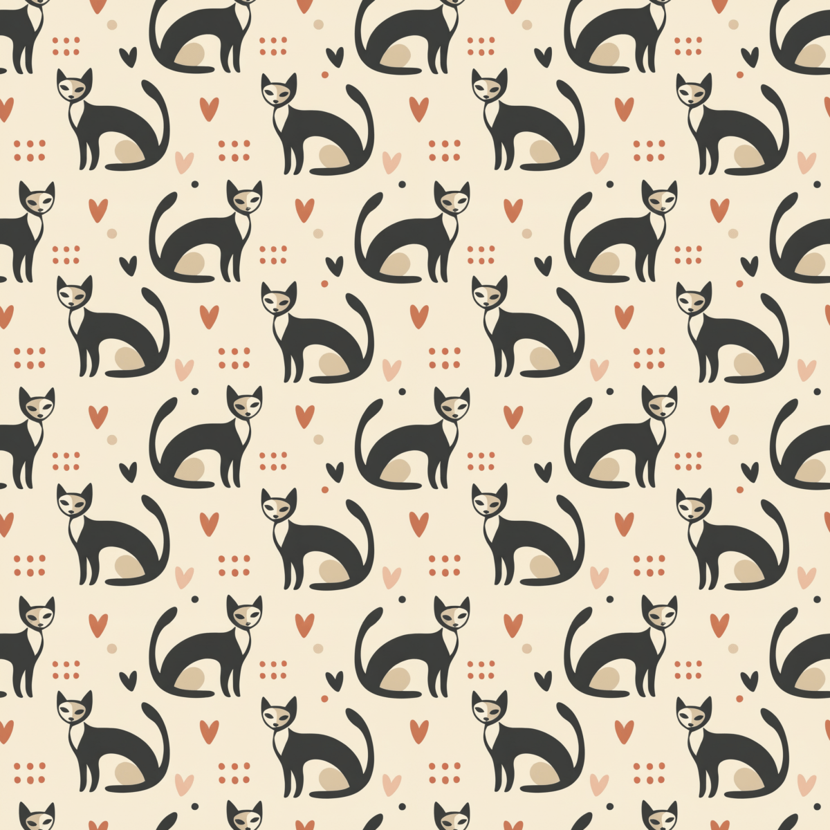 Feline Fine – Retro Cat Wrapping Paper