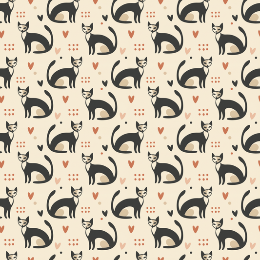 Feline Fine – Retro Cat Wrapping Paper