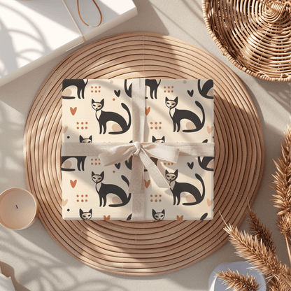 Feline Fine – Retro Cat Wrapping Paper