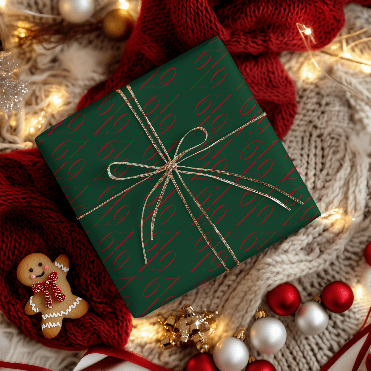 67 Chic – Modern Minimalist Holiday Wrapping Paper