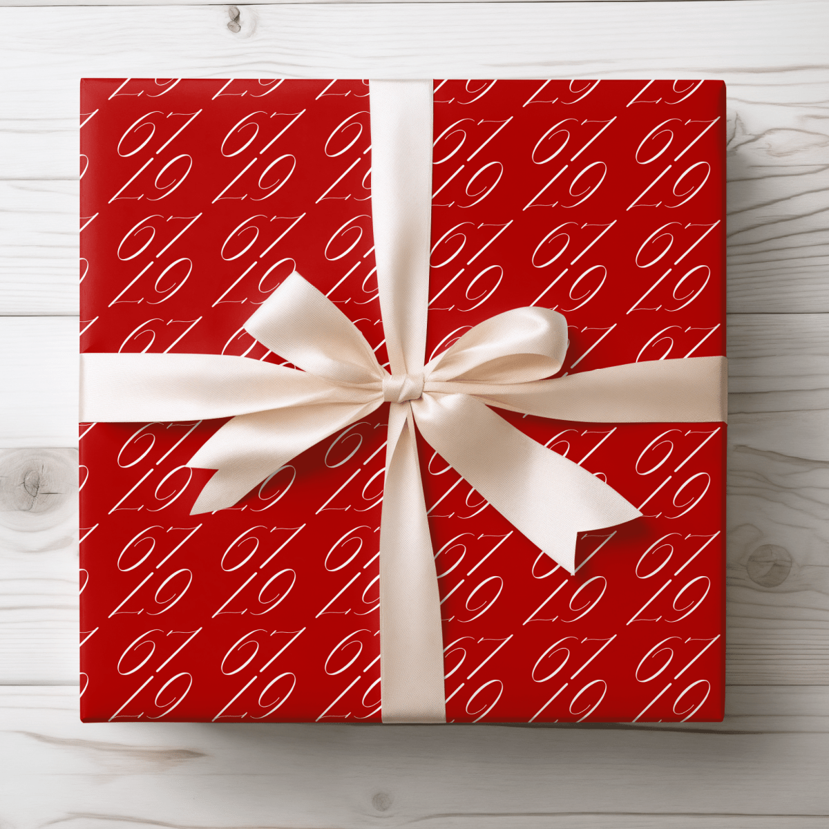 67 Hot – Scarlet Luxe Holiday Wrapping Paper