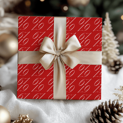 67 Hot – Scarlet Luxe Holiday Wrapping Paper