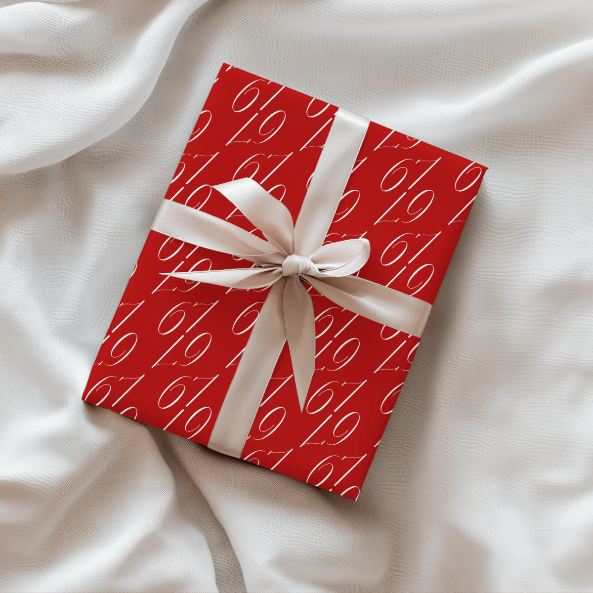 67 Hot – Scarlet Luxe Holiday Wrapping Paper