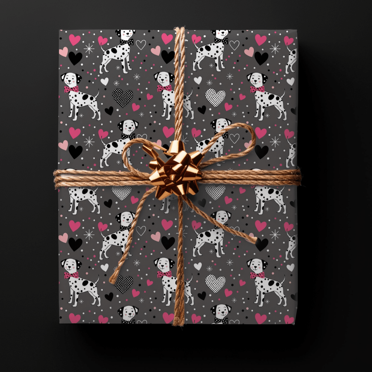 Spot On Sweetheart – Dalmatian Love Wrapping Paper