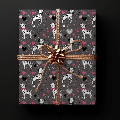 Spot On Sweetheart – Dalmatian Love Wrapping Paper