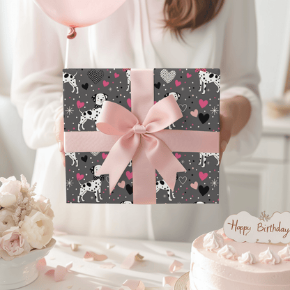 Spot On Sweetheart – Dalmatian Love Wrapping Paper