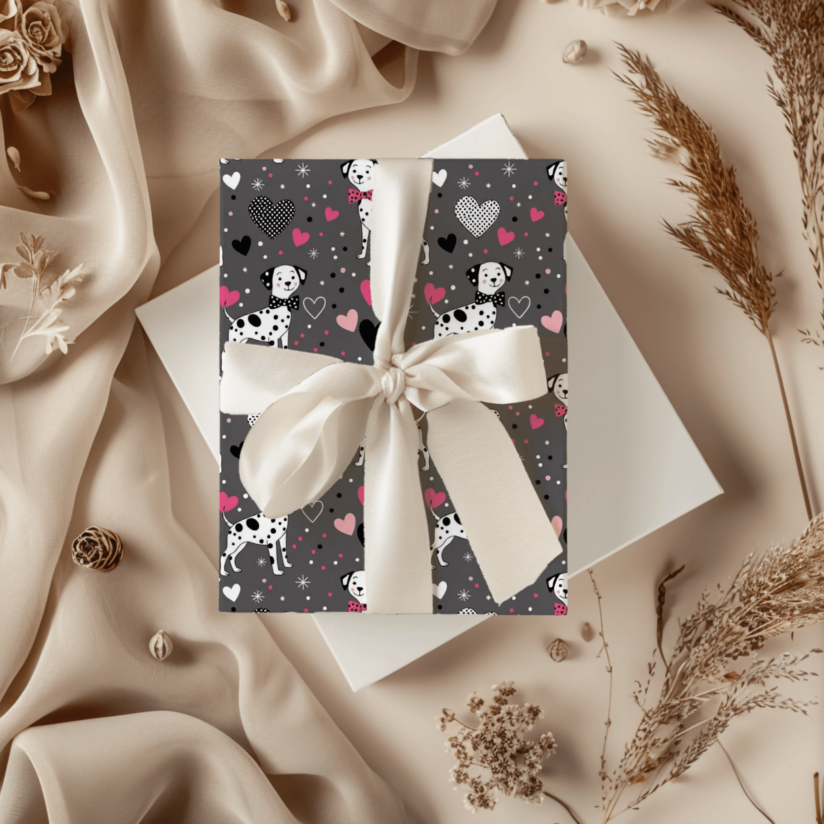 Spot On Sweetheart – Dalmatian Love Wrapping Paper