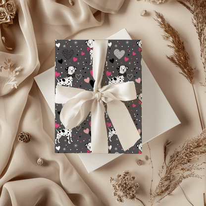 Spot On Sweetheart – Dalmatian Love Wrapping Paper