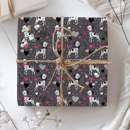 Spot On Sweetheart – Dalmatian Love Wrapping Paper