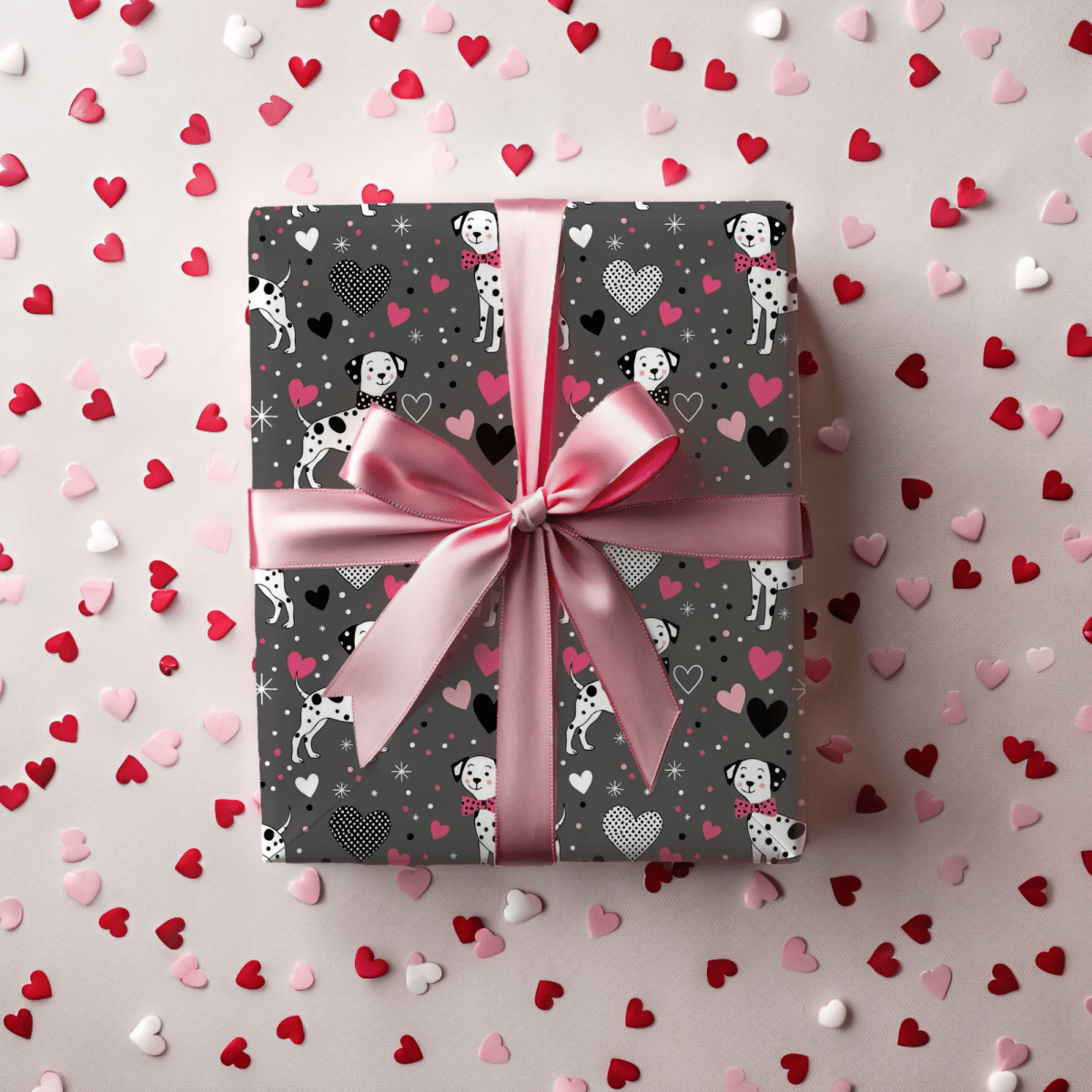 Spot On Sweetheart – Dalmatian Love Wrapping Paper