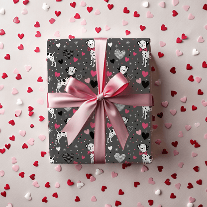 Spot On Sweetheart – Dalmatian Love Wrapping Paper