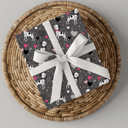 Spot On Sweetheart – Dalmatian Love Wrapping Paper