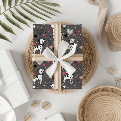 Spot On Sweetheart – Dalmatian Love Wrapping Paper
