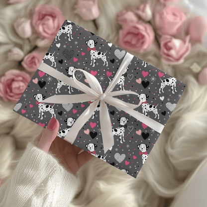 Spot On Sweetheart – Dalmatian Love Wrapping Paper
