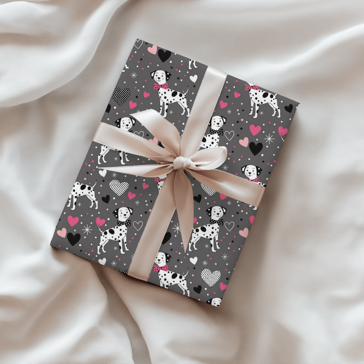Spot On Sweetheart – Dalmatian Love Wrapping Paper