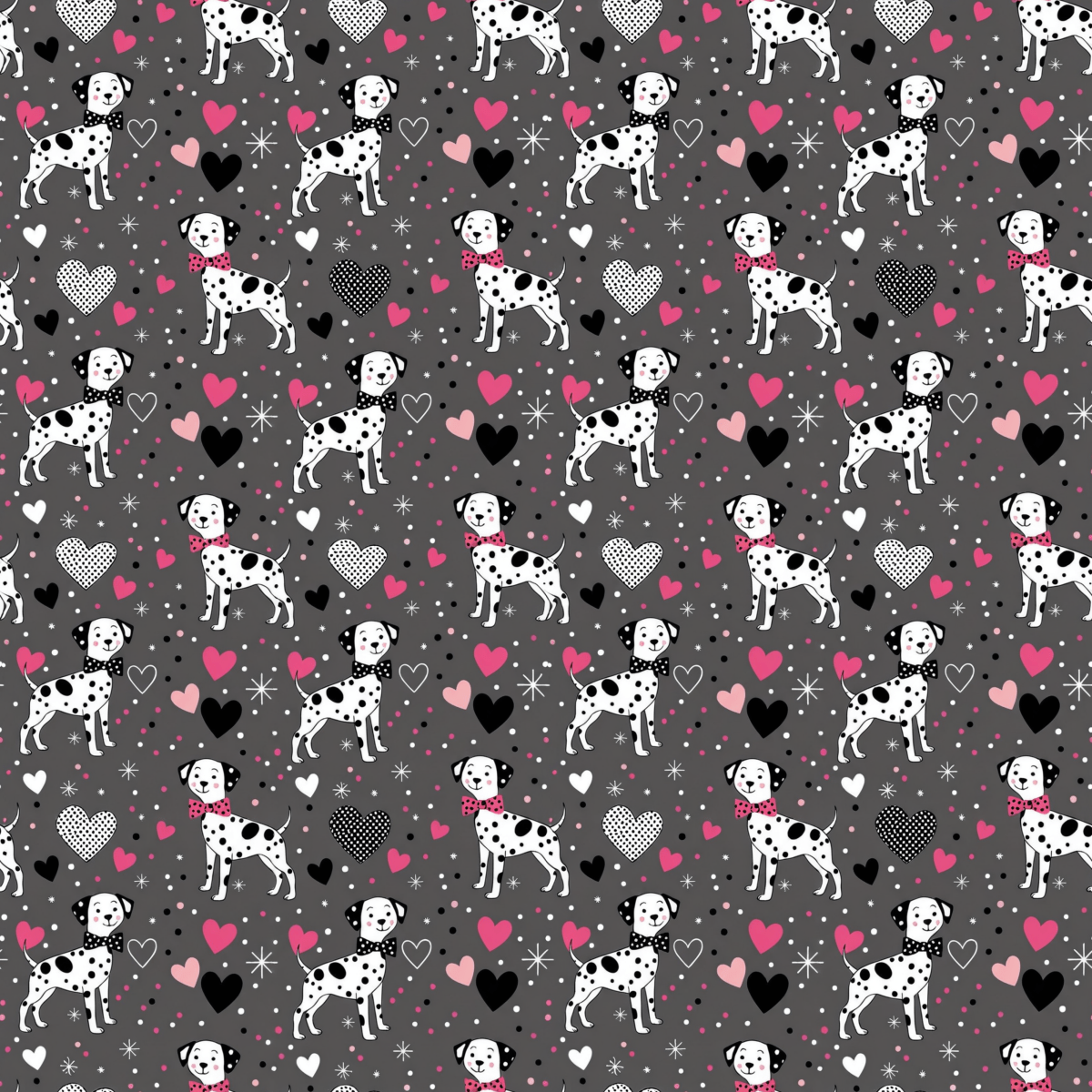 Spot On Sweetheart – Dalmatian Love Wrapping Paper