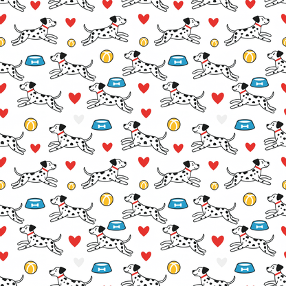 Dash & Dots – Playful Dalmatian Wrapping Paper