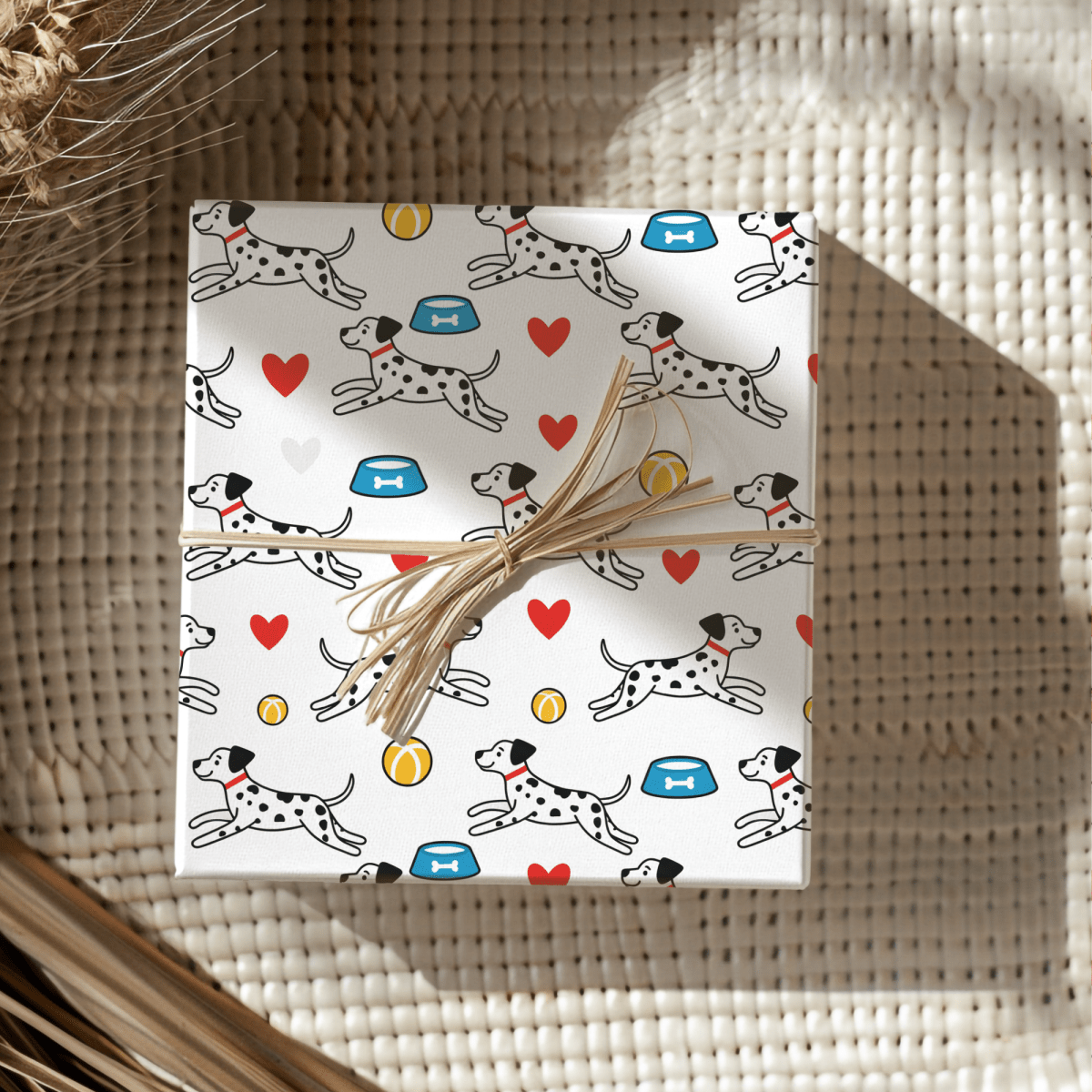 Dash & Dots – Playful Dalmatian Wrapping Paper