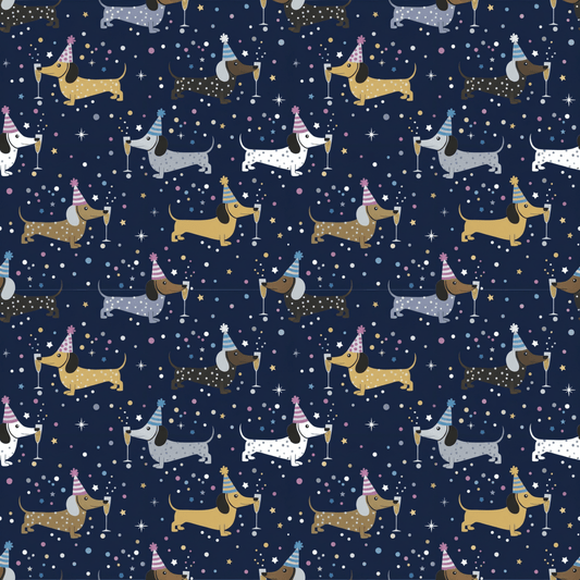 Midnight Zoomies & Champagne Dreams – Dachshund New Year’s Eve Wrapping