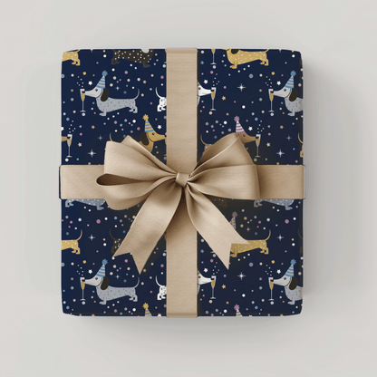 Midnight Zoomies & Champagne Dreams – Dachshund New Year’s Eve Wrapping