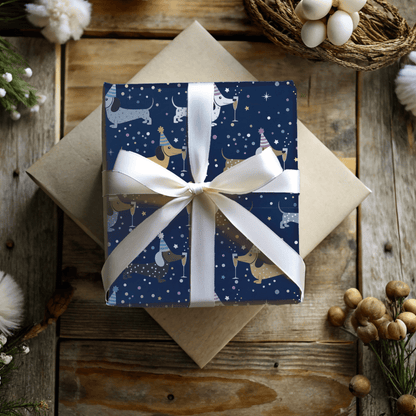 Midnight Zoomies & Champagne Dreams – Dachshund New Year’s Eve Wrapping