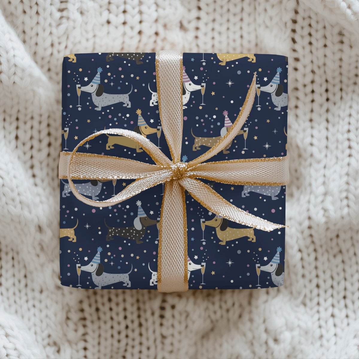 Midnight Zoomies & Champagne Dreams – Dachshund New Year’s Eve Wrapping