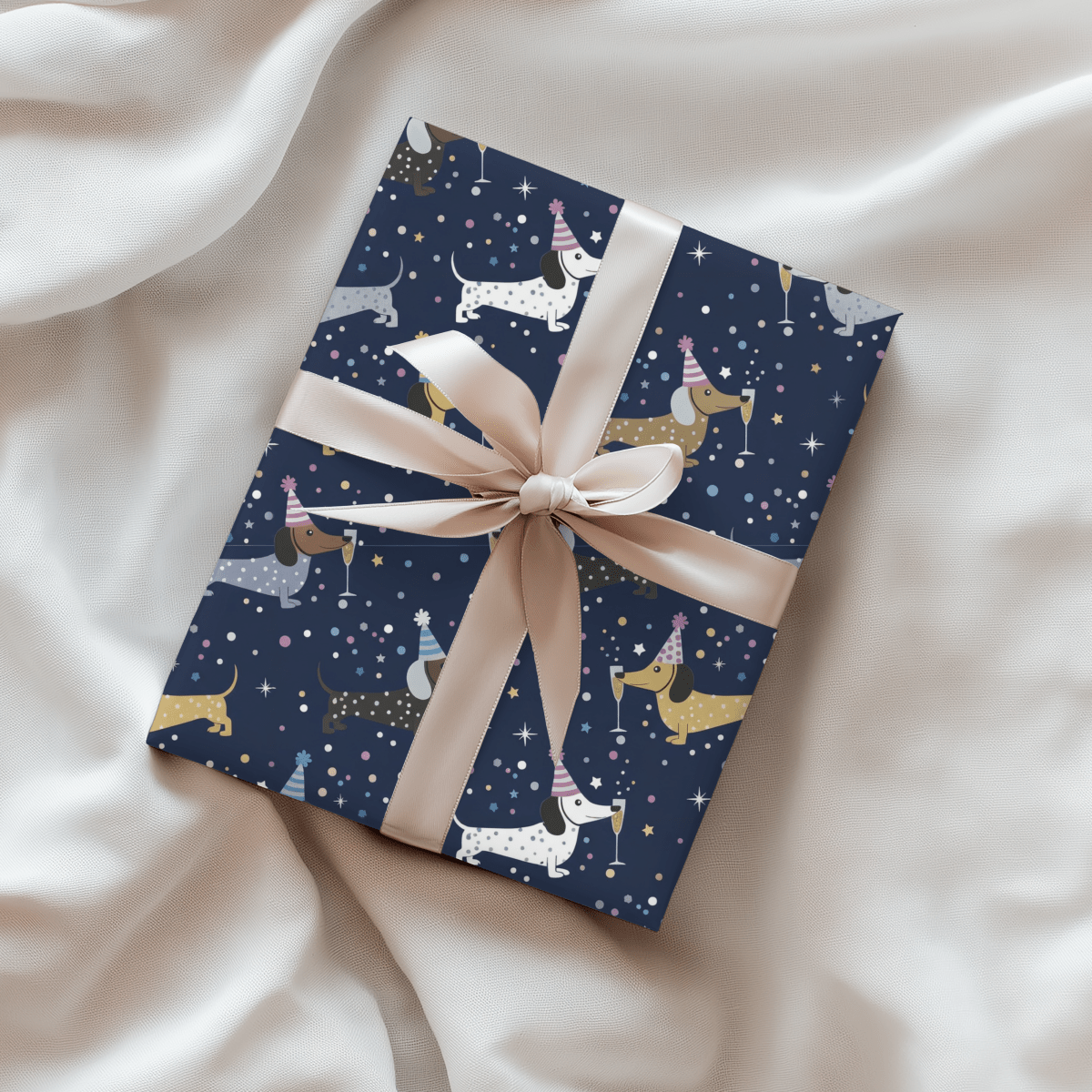 Midnight Zoomies & Champagne Dreams – Dachshund New Year’s Eve Wrapping