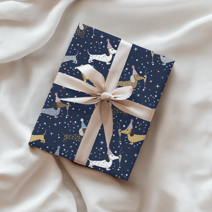 Midnight Zoomies & Champagne Dreams – Dachshund New Year’s Eve Wrapping