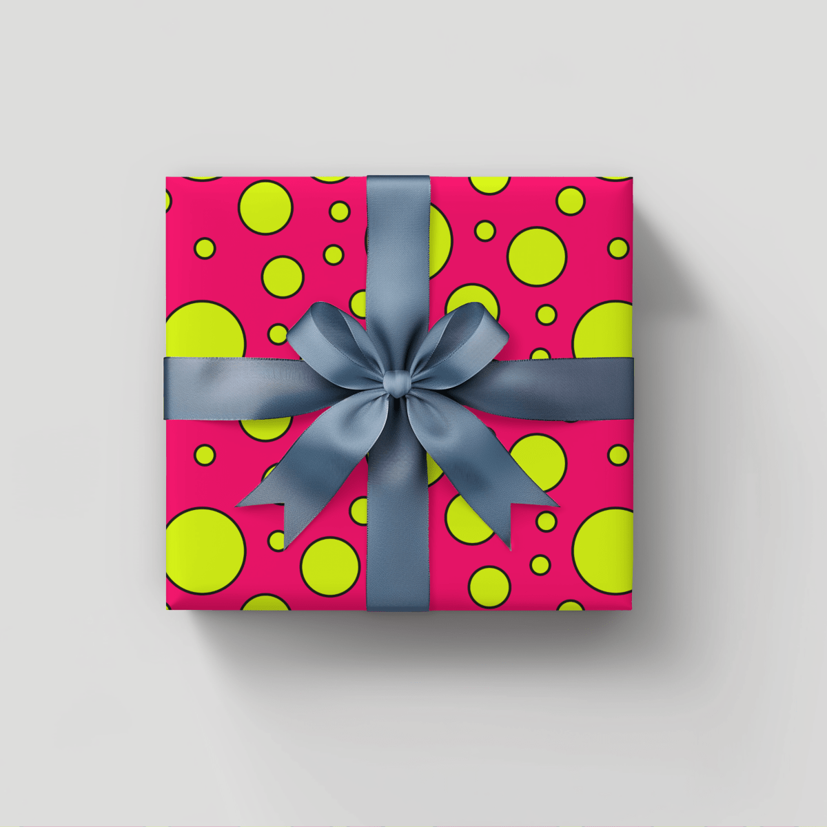 Pop Fizz Dots – Bold Neon Polka Dot Wrapping Paper